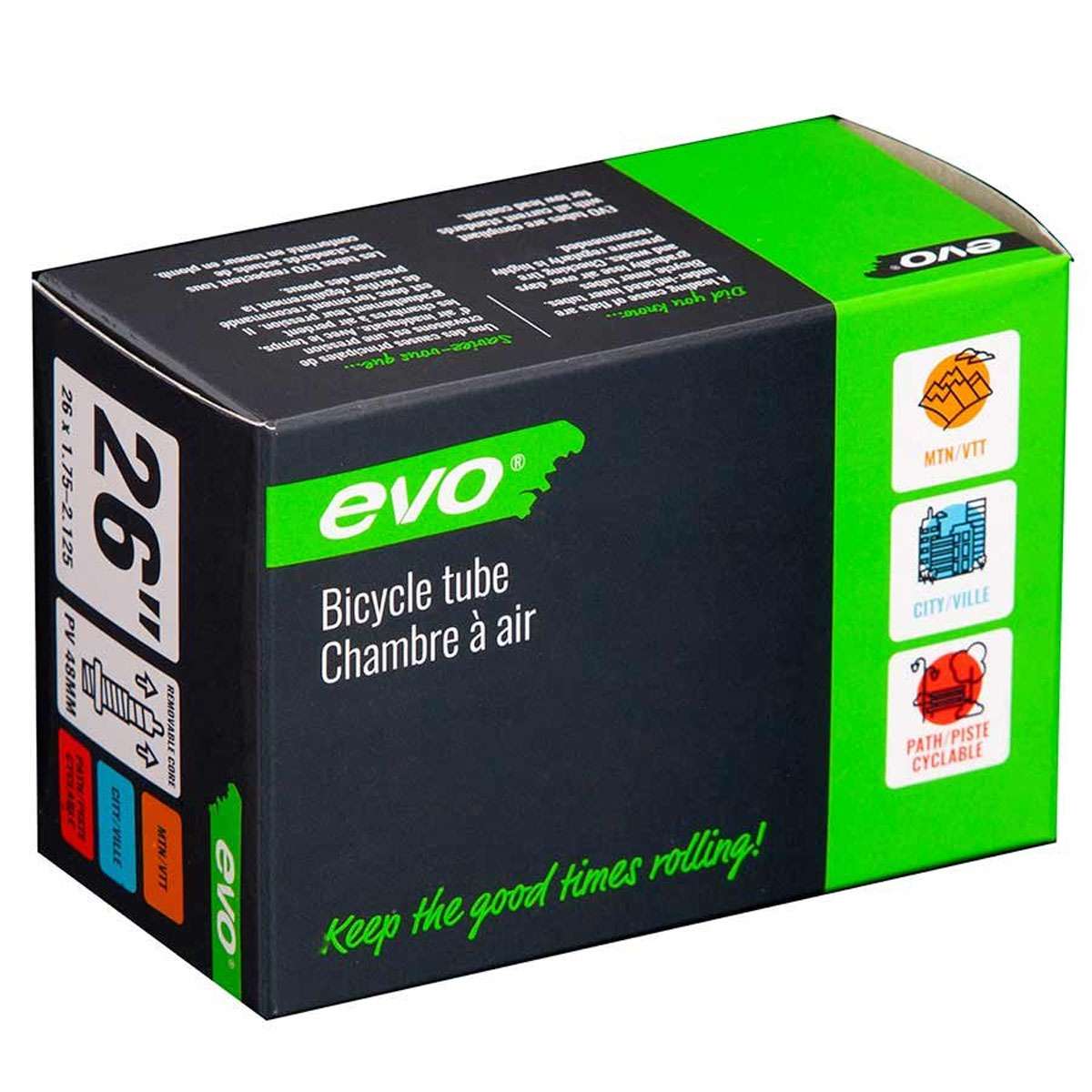 Evo Presta 26 X 1.95-2.125 Bike Inner Tube