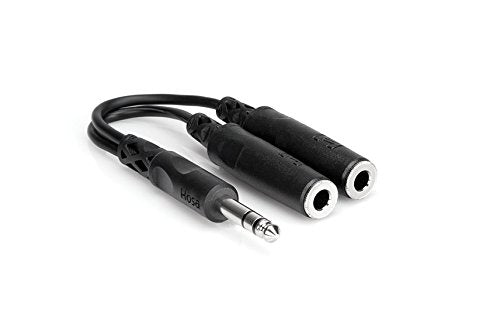 Hosa YPP118 1/4 TRS to Dual 1/4 TRS Female Y Cable
