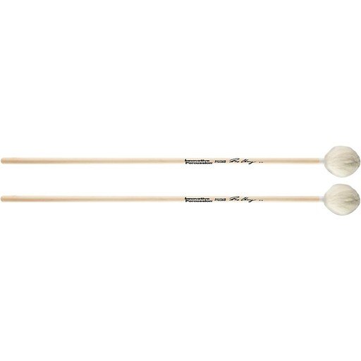 Innovative Percussion Medium Hard Marimba Mallets with Birch Handles and White Yarn Very Hard
