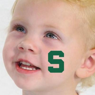 Michigan State Spartans 4-Pack Waterless Temporary Tattoos