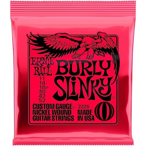 Ernie Ball 2226 Burly Slinky Nickel Wound Electric Guitar Strings  11-52