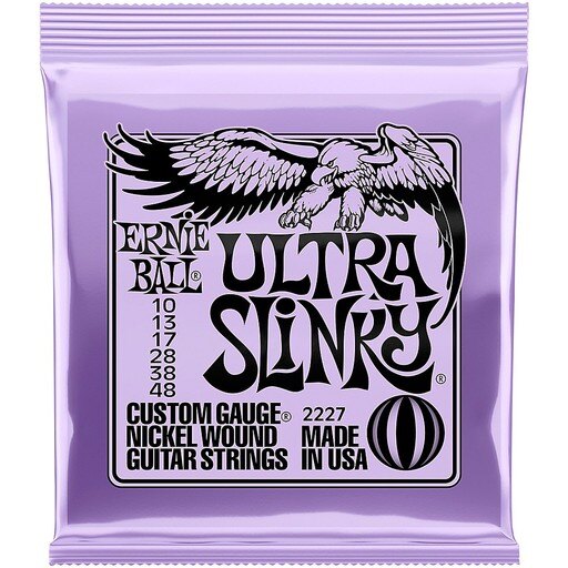 Ernie Ball 2227 Ultra Slinky Nickel Wound Electric Guitar Strings  10-48