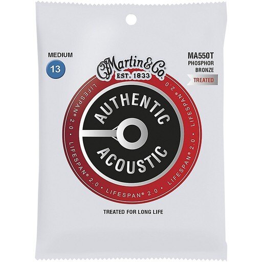 Martin MA550T Authentic Ac Lifespan 2 Strings