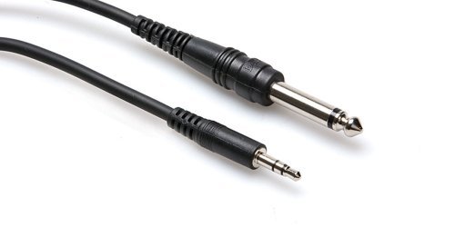 Hosa Audio Cable - for Audio Device  iPod - 5 Ft - 1 X Mini-phone Male Stereo Audio - 1 X 6.35mm Male Stereo Audio - Nickel-plated Connectors