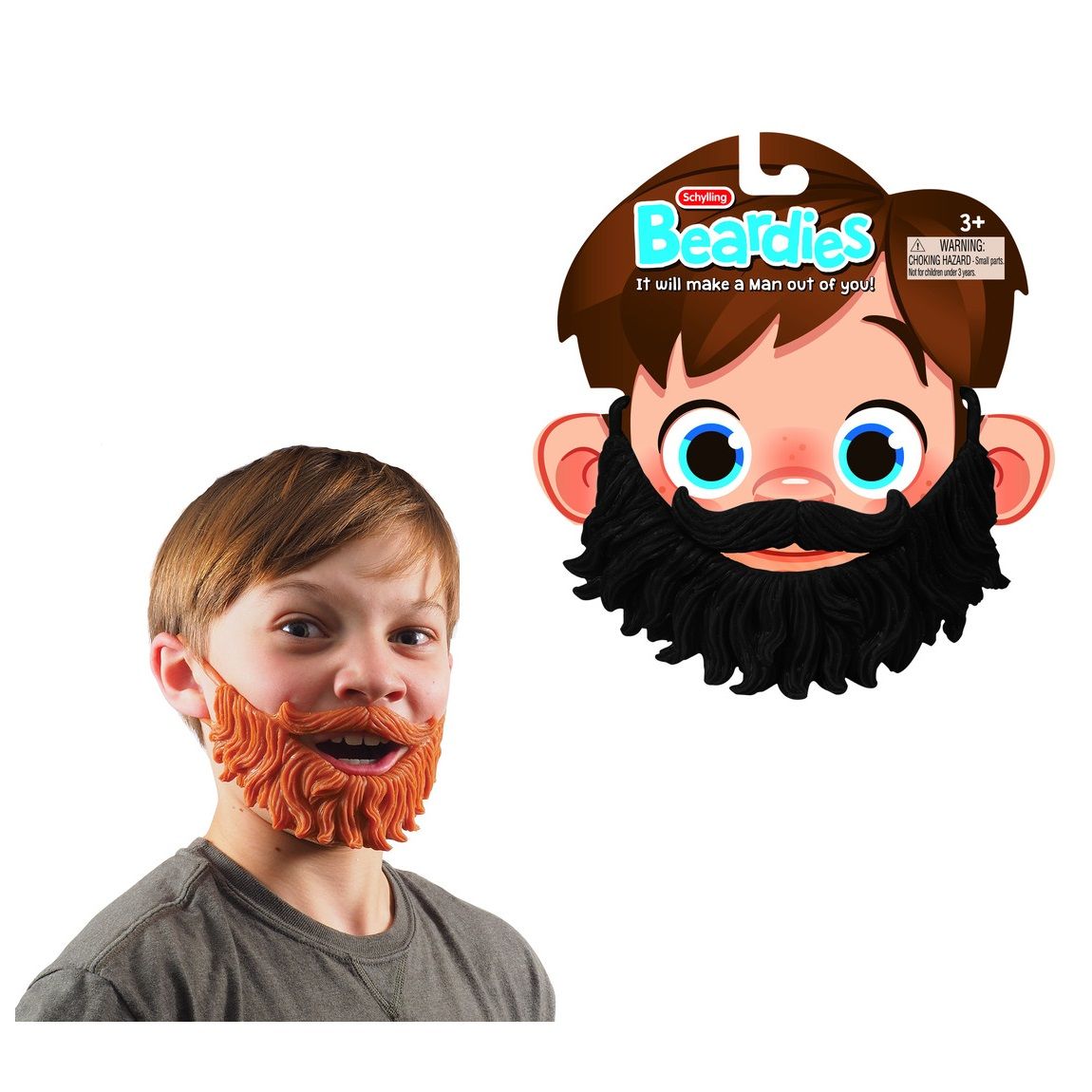 Beardies (One Random Style) - Novelty Toy by Schylling (WBD)