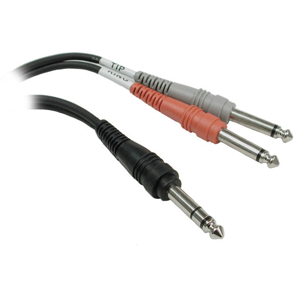 Hosa Stp-203 1/4  Trs Male to Two 1/4  Ts Male Send/return Cable (stp203)