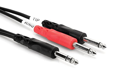 Hosa Stp-203 1/4  Trs Male to Two 1/4  Ts Male Send/return Cable (stp203)