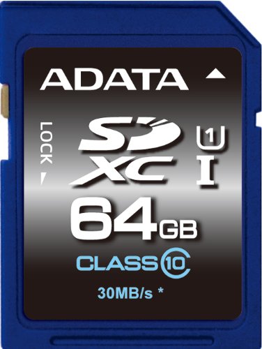 ADATA SDXC 64GB Memory Card Class 10 UHS
