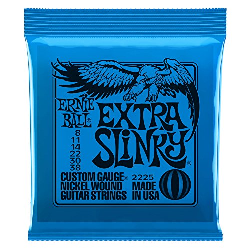 Ernie Ball 2225 Extra Slinky Electric Guitar Strings (8-38)