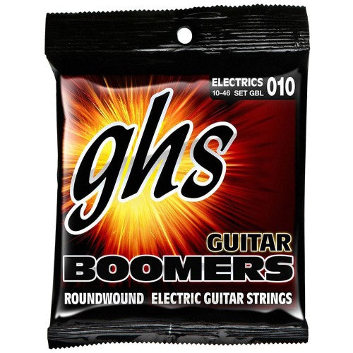 GHS Boomers Roundwound Nickel-Plated Steel Electric Guitar Strings  GBL  Light Gauge .010  .046