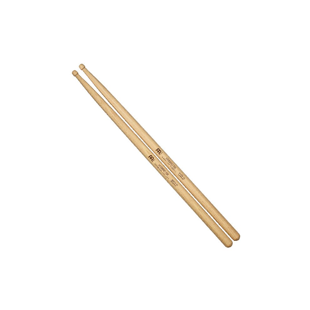 Meinl Stick and Brush Hybrid 5B Hickory Wood Tip Drumsticks