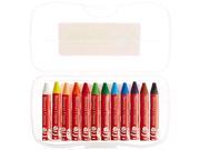 Faber-Castell - Jumbo Beeswax Crayon - 12-Color Set