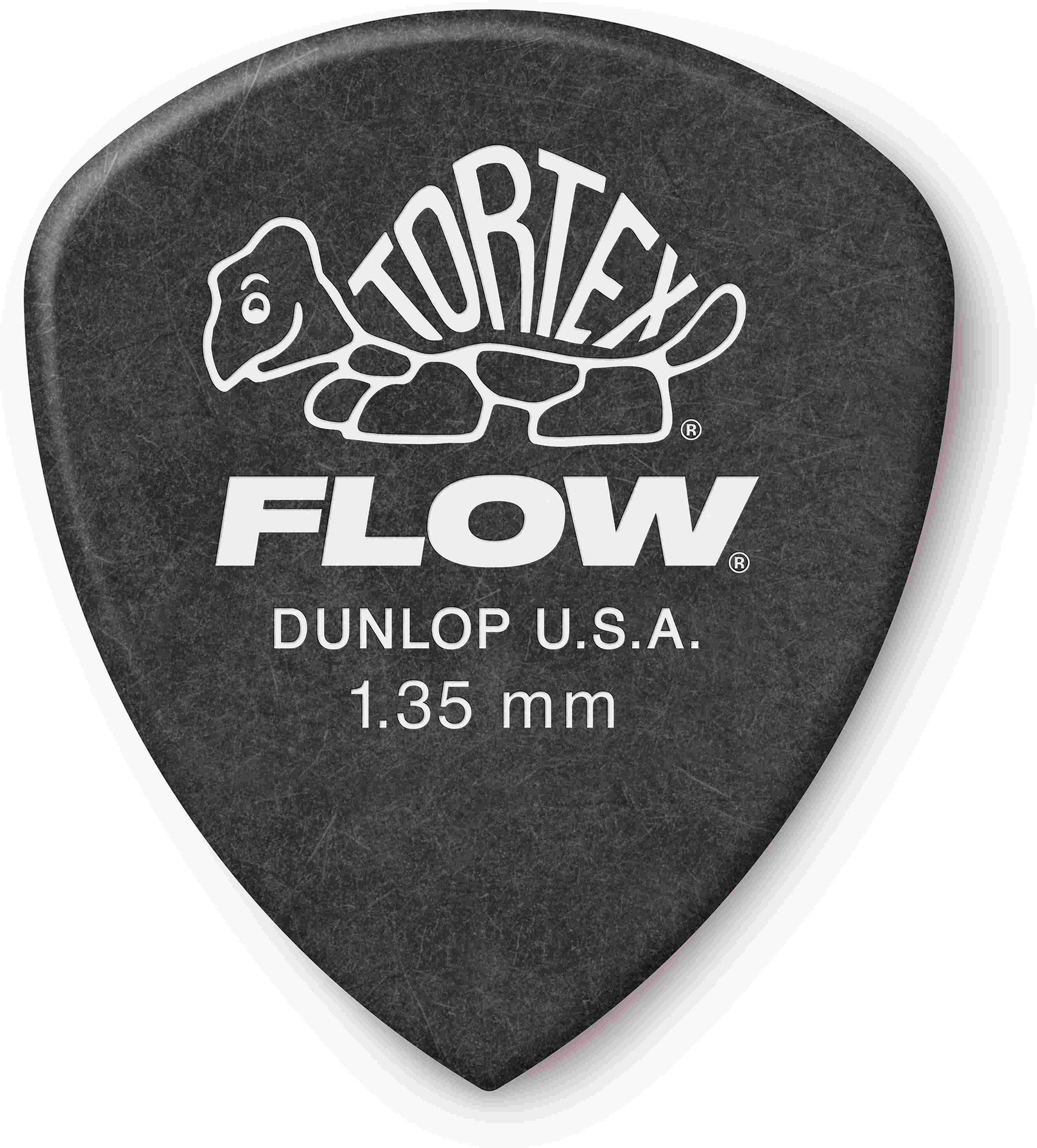 Jim Dunlop Tortex Flow Standard 1.35mm Guitar Picks (558P1.35) Black