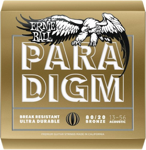 Ernie Ball Paradigm Medium 80/20 Bronze Acoustic Guitar Strings - 13-56 Gauge
