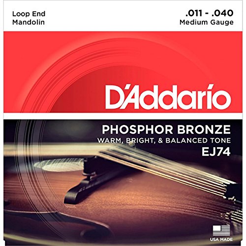 D Addario EJ74 Mandolin Strings  Phosphor Bronze  Medium  11-40