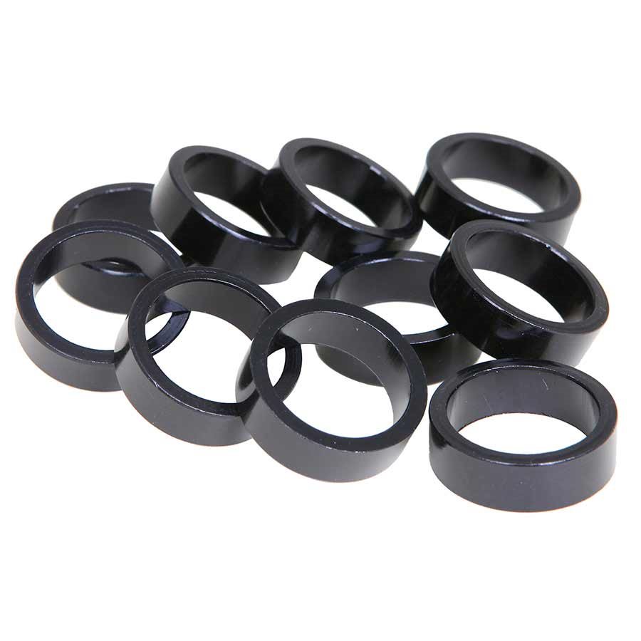 EVO  Alloy Headset Spacers  28.6mm  Black  5mm  (10X)