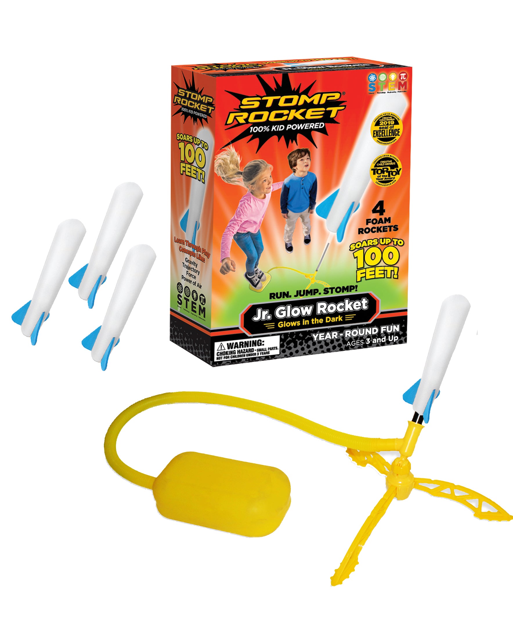 Stomp Rocket JR  - Active Play for Ages 3 to 4 - Fat Brain Toys