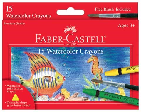 Watercolor Crayons Set of 15