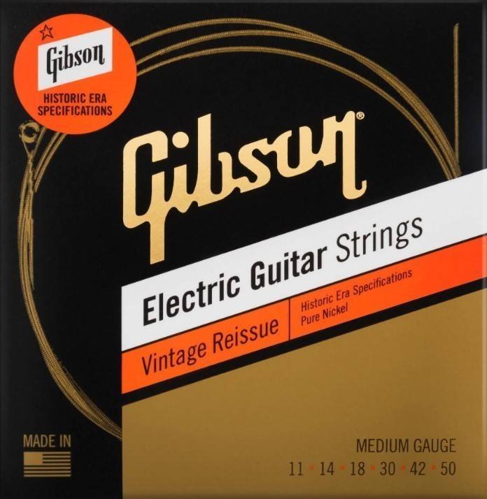 Gibson Vintage Reissue Electric Guitar Strings  Medium Gauge  11-50
