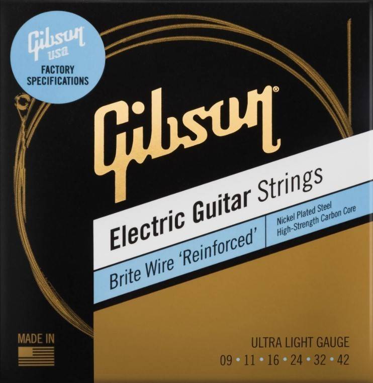 Gibson Brite Wire Reinforce Elec Strg Ult Lgt 009