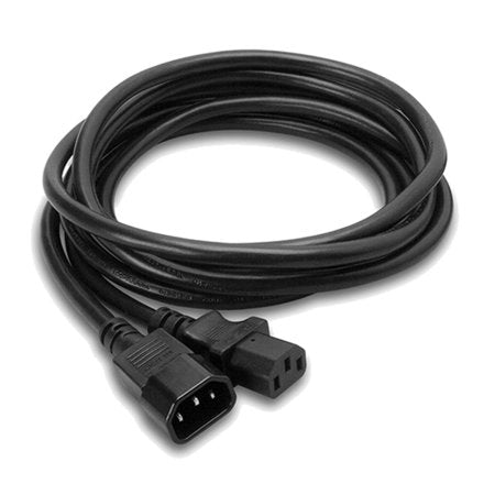 Hosa PWL-408 Power Extension Cord  IEC C14 to IEC C13  8ft