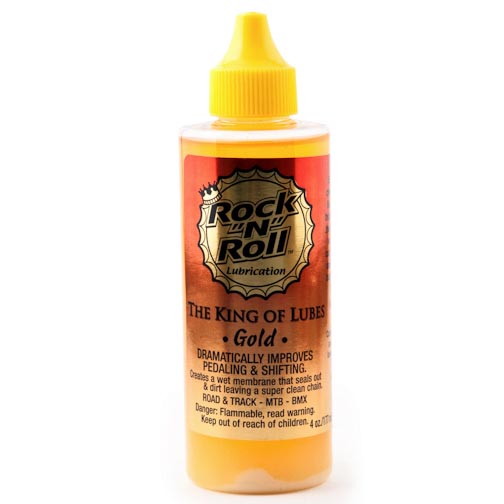 Rock  N  Roll Gold Lube Squeeze Bottle: 4oz