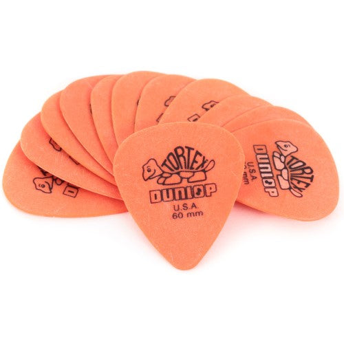 Dunlop Tortex Standard Guitar Picks - 12-Pack - .60mm - Orange