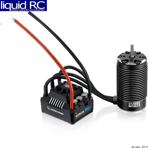 Hobbywing HWI38010801 EzRun SL 4985 1650KV Motor with Max6 ESC Combo