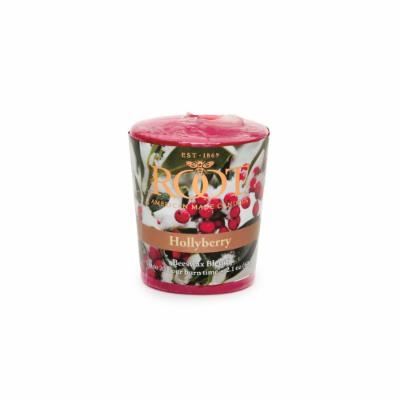 Votive Holly Berry 20 Hour Candles Set, 18 Piece