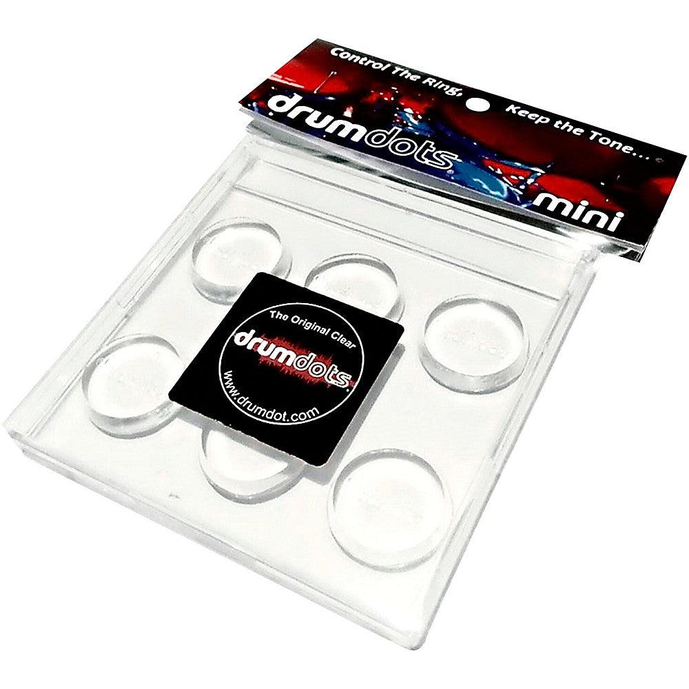 Drumdots Mini Drum Dampener  6-pack Clear