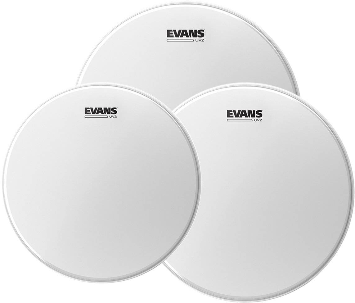 Evans UV2 Coated Rock Tom Drum Head Pack 10 -12 -16