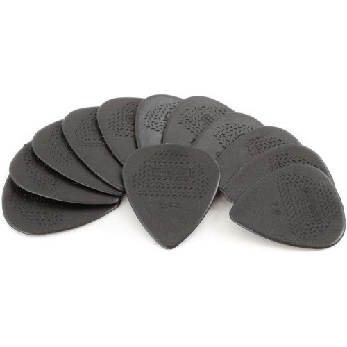 DUN-449P10 Dunlop MAX GRIP 1.0 Nylon Standard Guitar Pick -12 Pack