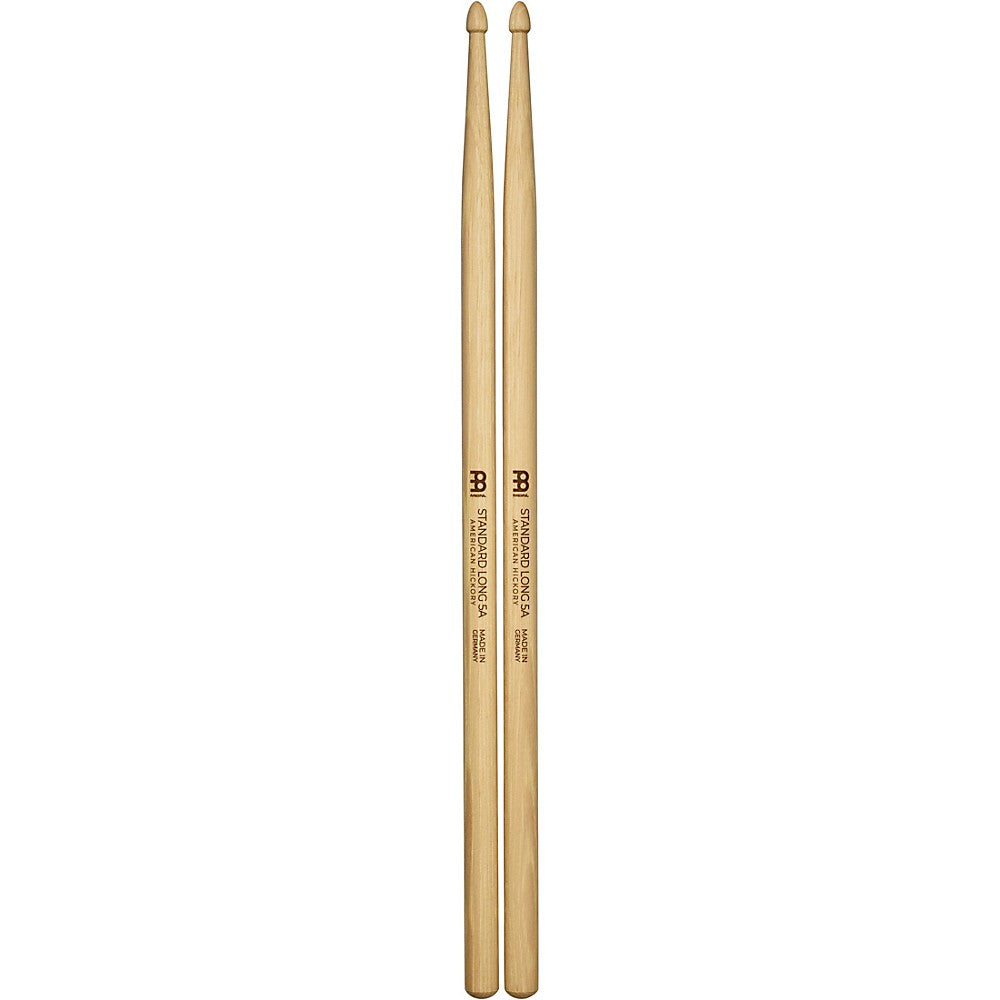 Meinl Stick and Brush Standard Long 5A Hickory Wood Tip Drumsticks