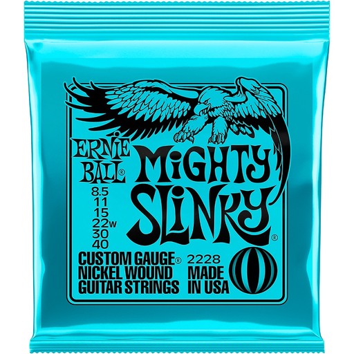 Ernie Ball Mighty Slinky Nickel Wound Electric Guitar Strings  8.5-40