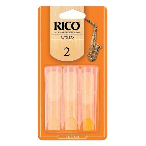 Rico by D Addario Alto Sax Reeds  Strength 2  3-pack