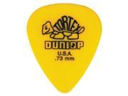 Dunlop 418P Tortex Yellow Picks  12 Pack (.073)