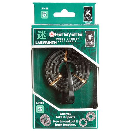 BePuzzled Hanayama Level 5 Cast Puzzle - Labyrinth, One Size , Multiple Colors