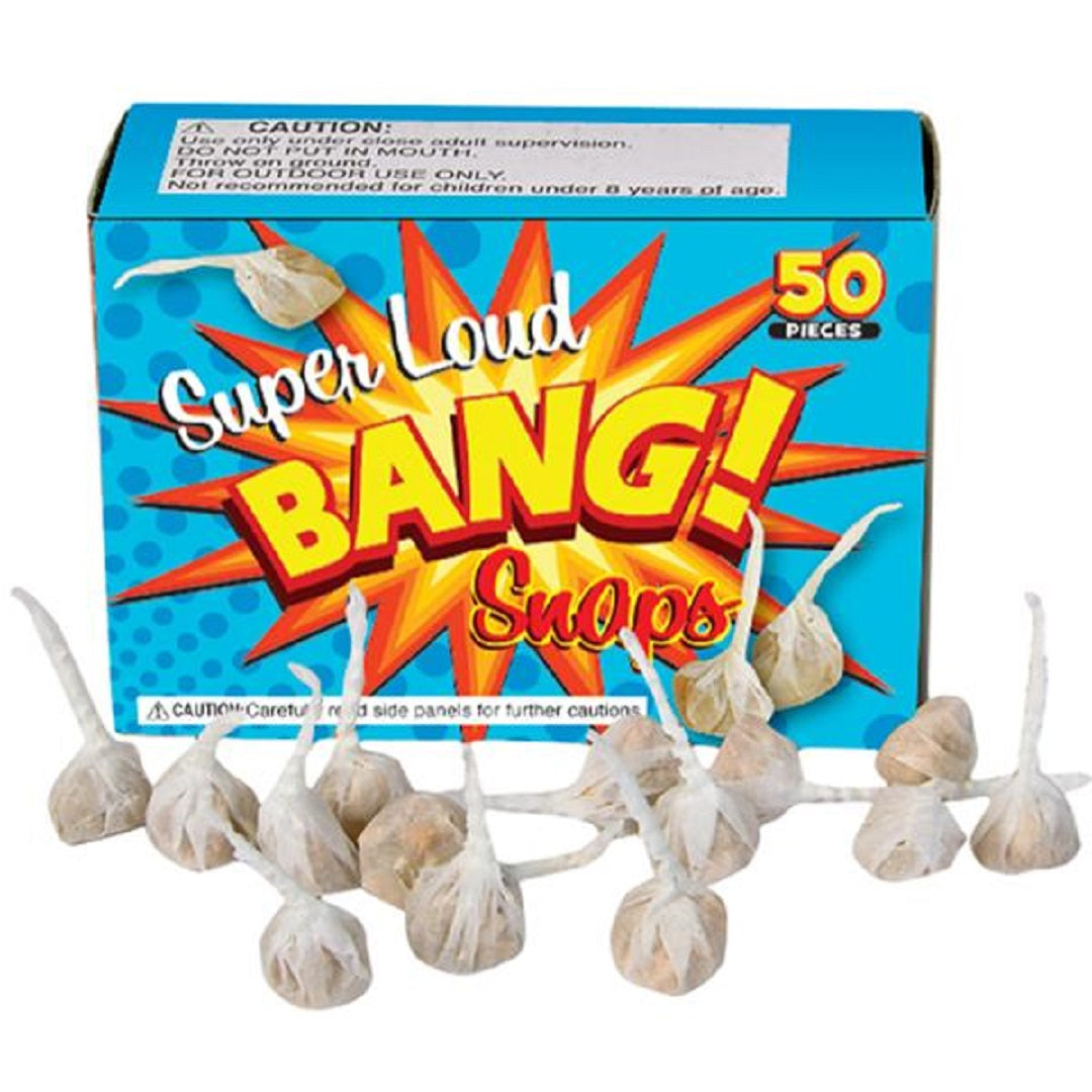 50 Bang Party Snaps Snap Pop Pop Snapper Throwing Poppers Trick Noise Maker