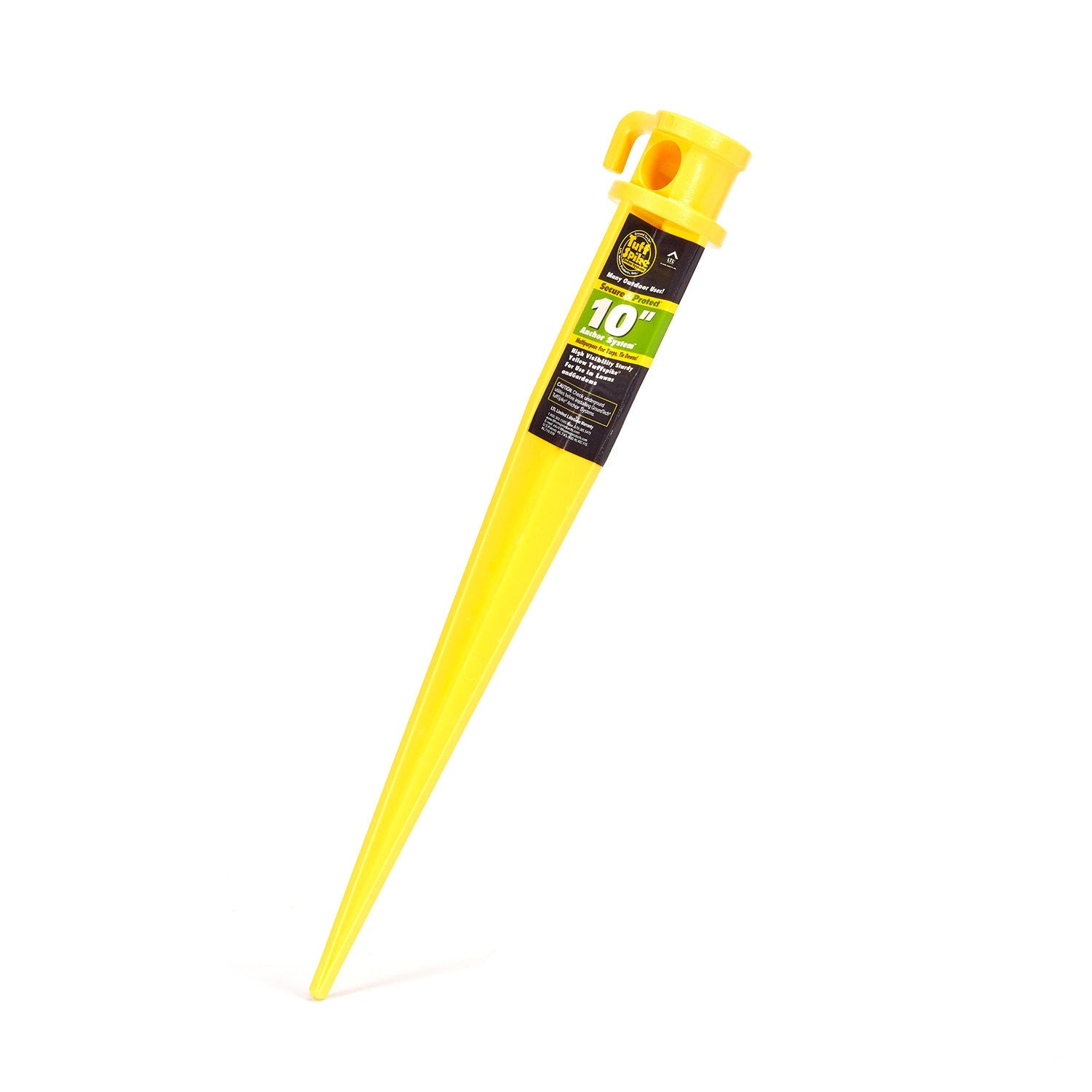 TS-10 10 in. Tuff PVC Anchor Spike, Yellow