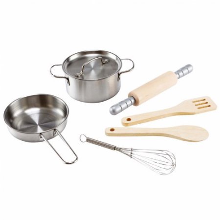 Hape Stainless Steel  Kid S Chefs Cooking Set of 6