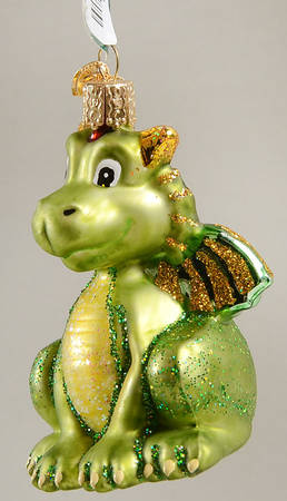 Old World Christmas (Newer) Old World Christmas Little Dragon - No Box