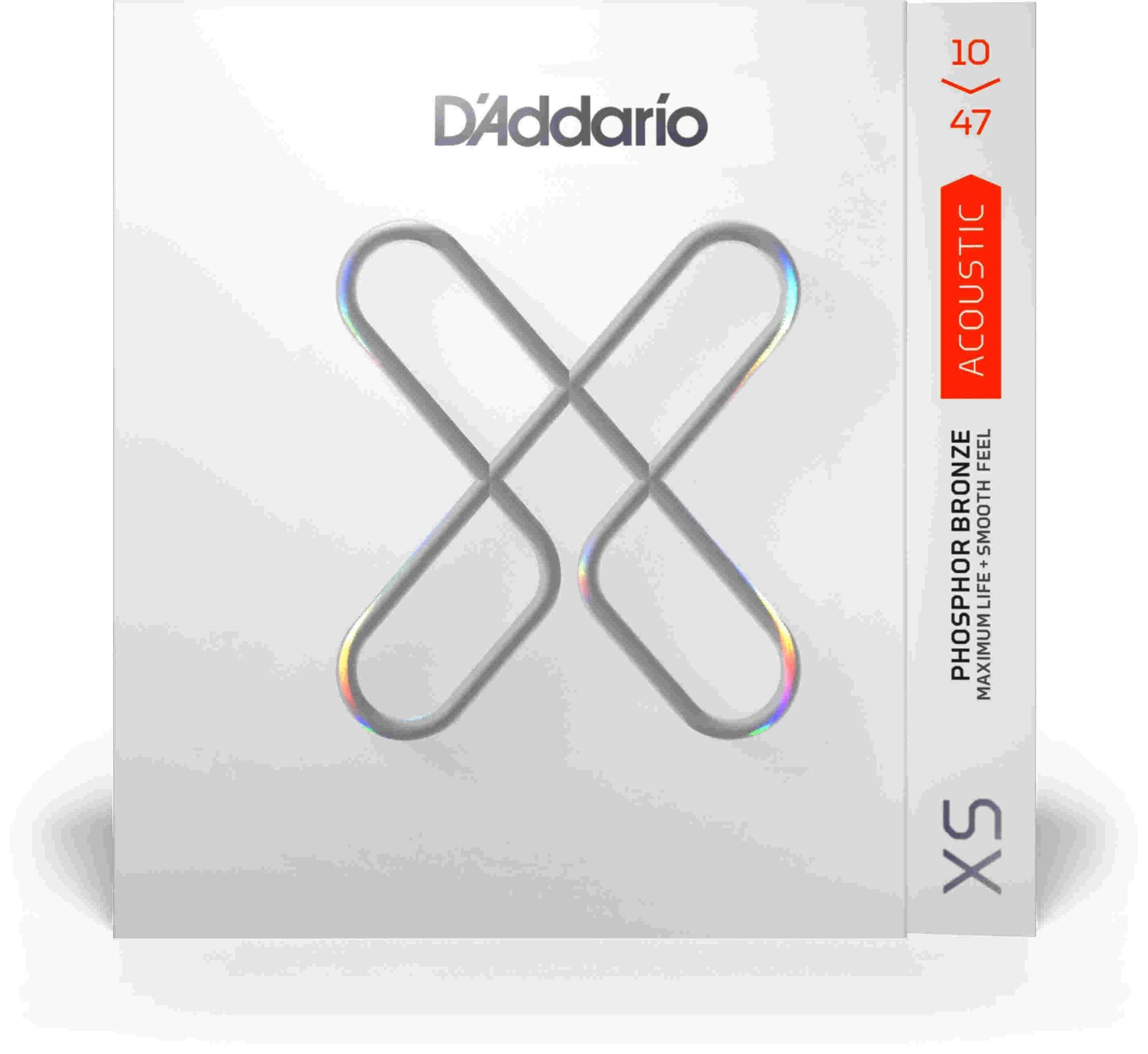 D Addario XS Acoustic Guitar Strings  Phosphor Bronze  Extra Light  10-47