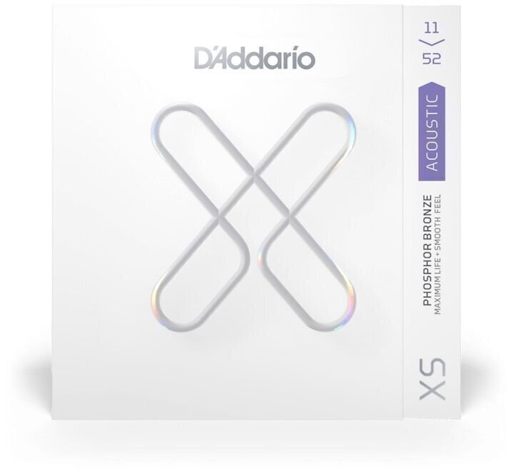 D Addario XS Acoustic Guitar Strings Phosphor Bronze  Custom Light  11-52