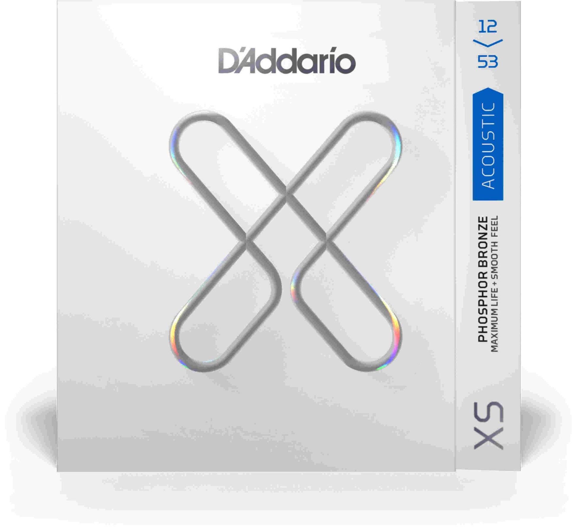 D Addario XS Acoustic Guitar Strings  Phosphor Bronze  Light  12-53