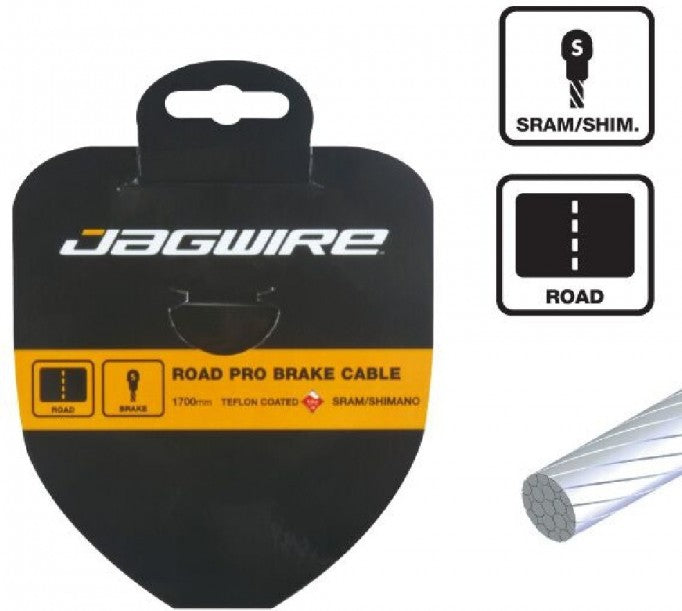 Jagwire Sport Brake Cable 1.5x2000mm Slick Stainless SRAM/Shimano Road