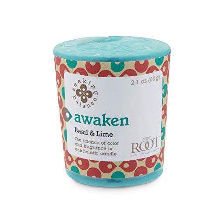 Seeking Balance Votive Awaken-Basil Lime Set, 18 Piece
