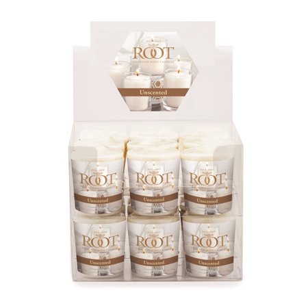 Root Candles Unscented 20 Hr. Votive Candles  White  Box of 18 Ea