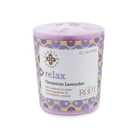 Seeking Balance Votive Relax-Geranium Set, 18 Piece