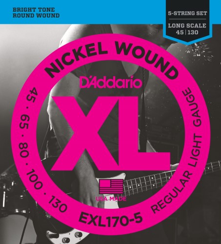 String  D Add Bass 45-130 Long 5 String