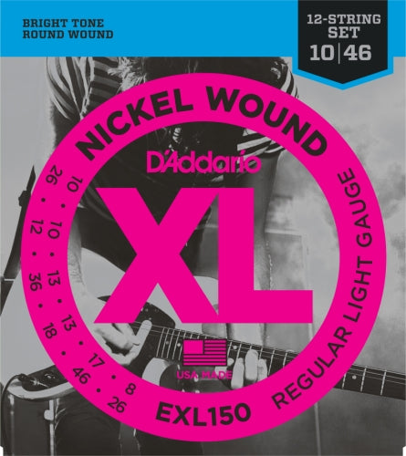 Strings E.Gtr XL Nick 10-46 RegLght 12st